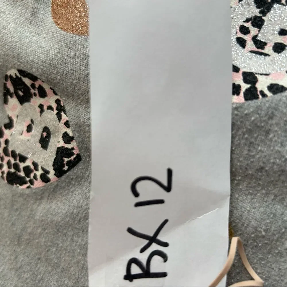 BCBGirls Gray and Gold Leopard Print Kids Tee